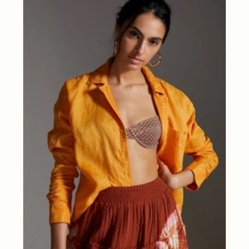 Brand New MAEVE LINEN BUTTONDOWN
